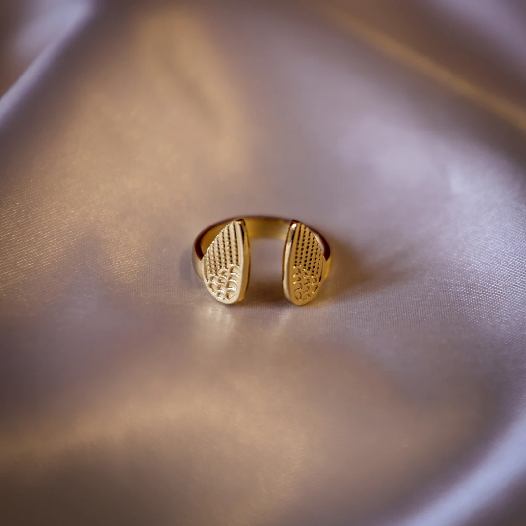 Angel Wings Adjustable Ring