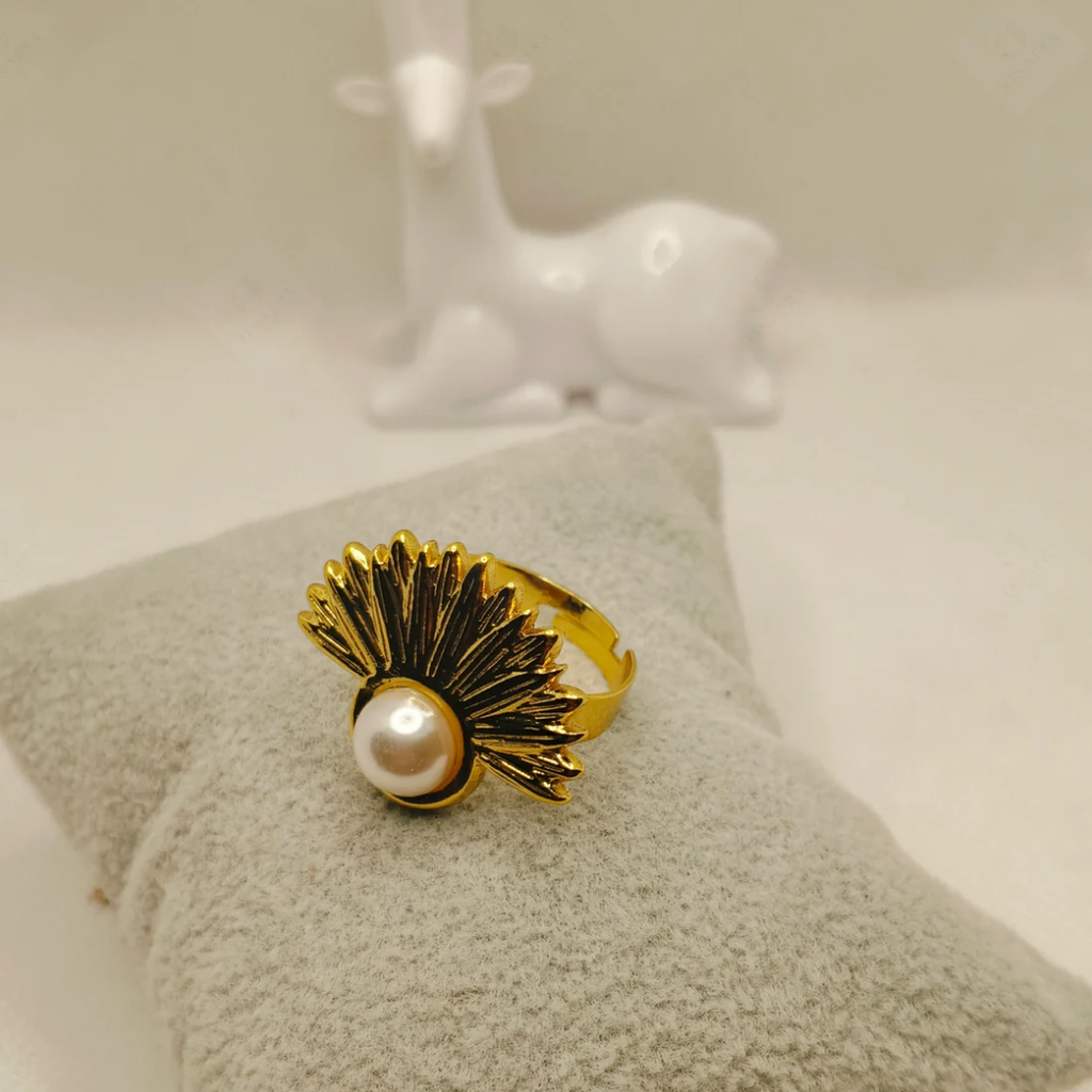 Aurora Pearl Adjustable Ring