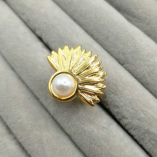 Aurora Pearl Adjustable Ring