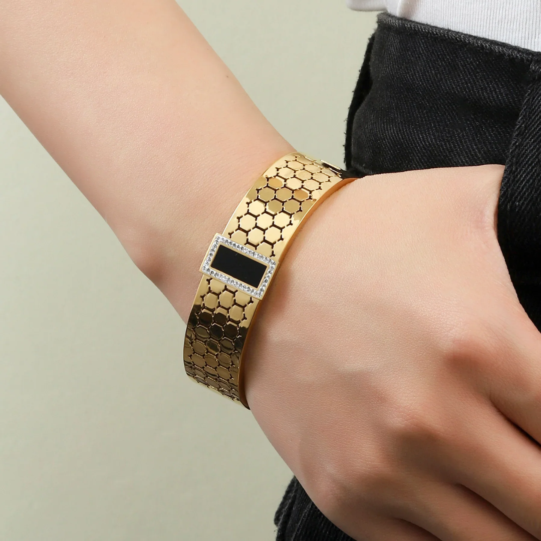 Black Gem Gold Handcuff