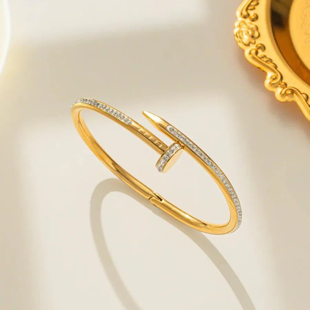 Cartier Nail Zircon Bangle