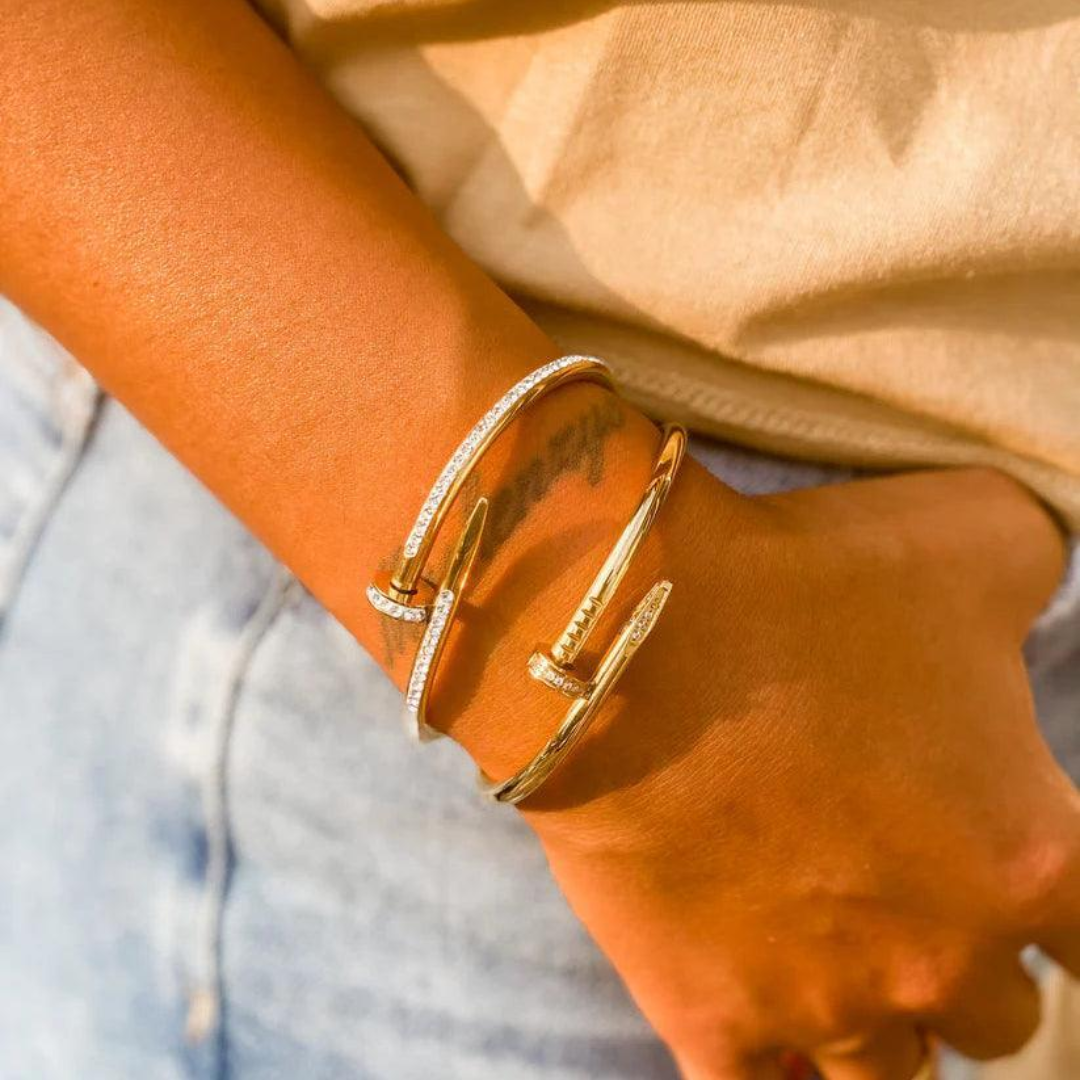 Cartier Nail Zircon Bangle