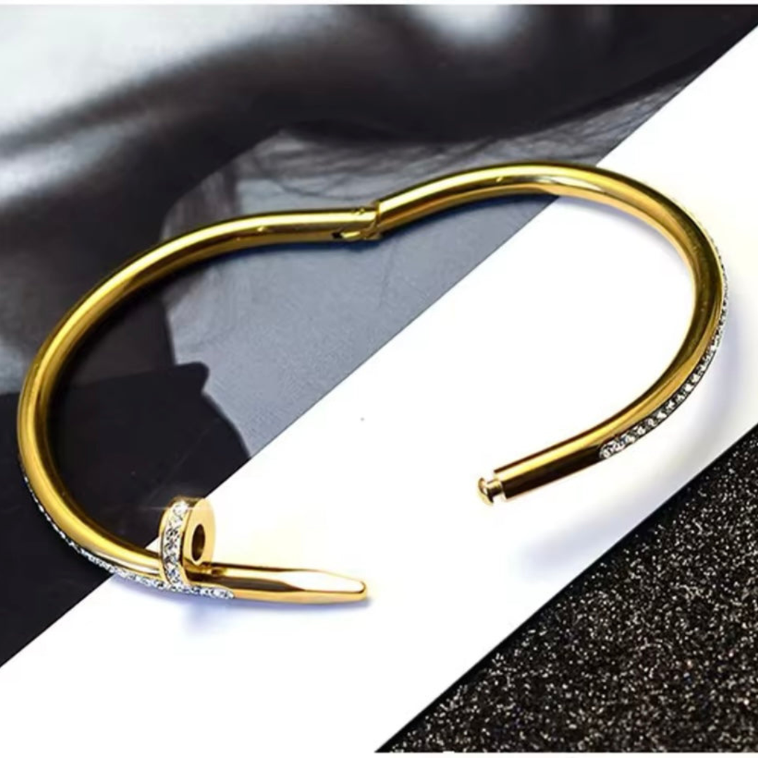 Cartier Nail Zircon Bangle