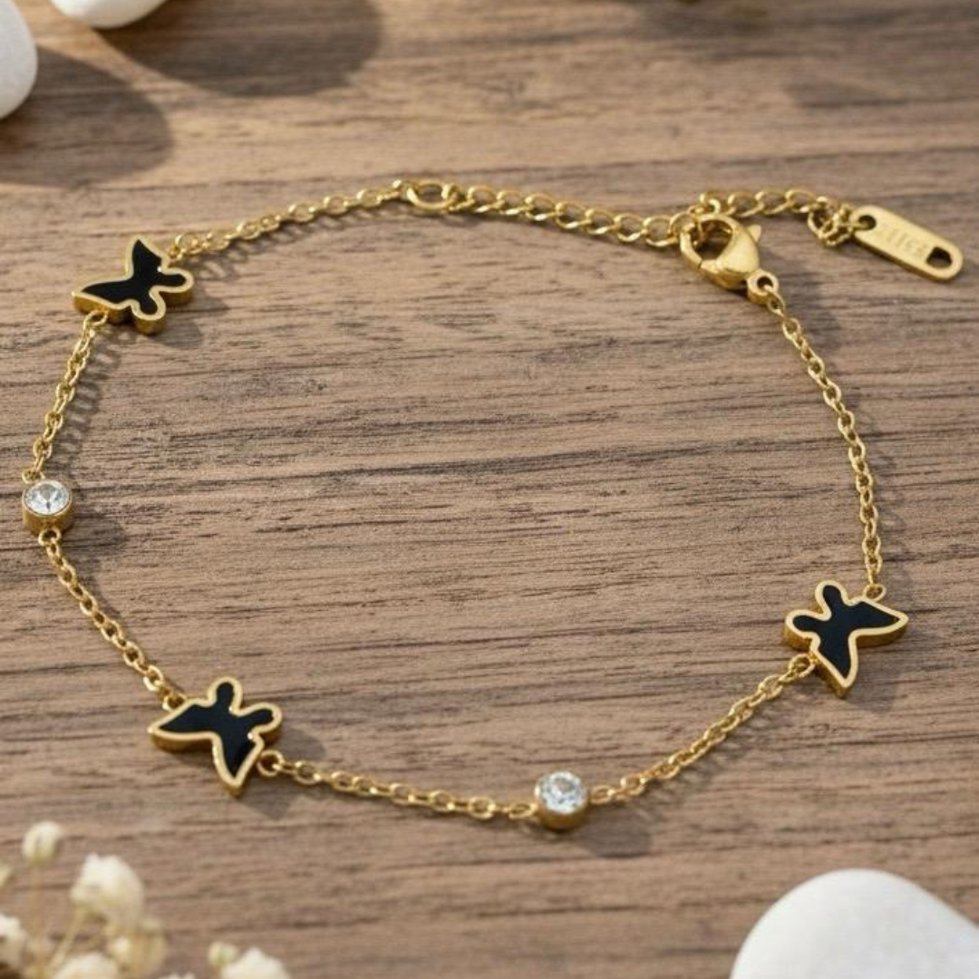 Dainty Butterfly Bracelet | 3 Colour