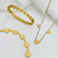 Daisy Flower Gold Set