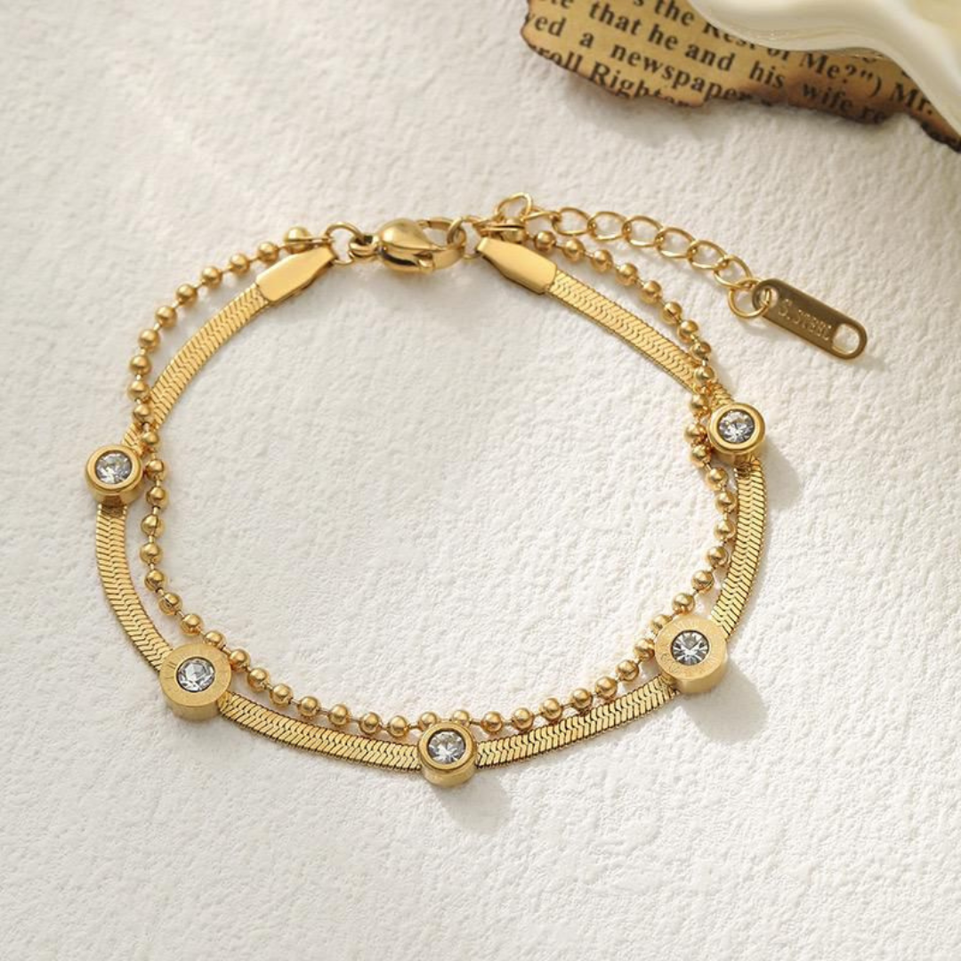 Diamond Snake Chain Bracelet