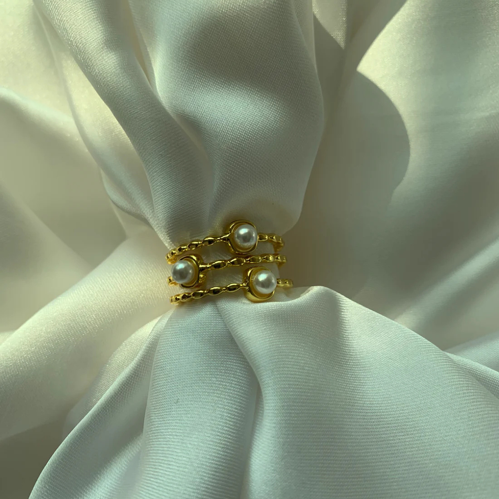 Elegant Pearl Adjustable Ring