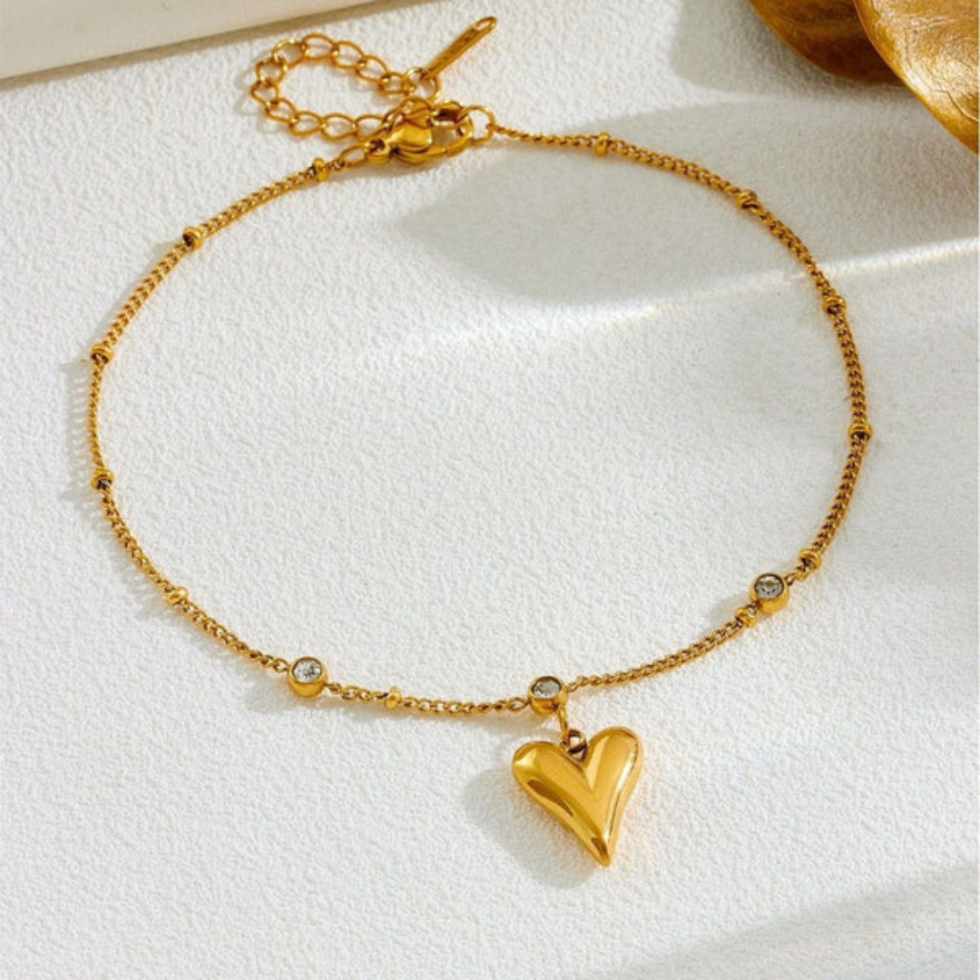 Estailo Heart Gold Bracelet