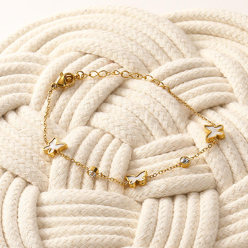 Dainty Butterfly Bracelet | 3 Colour