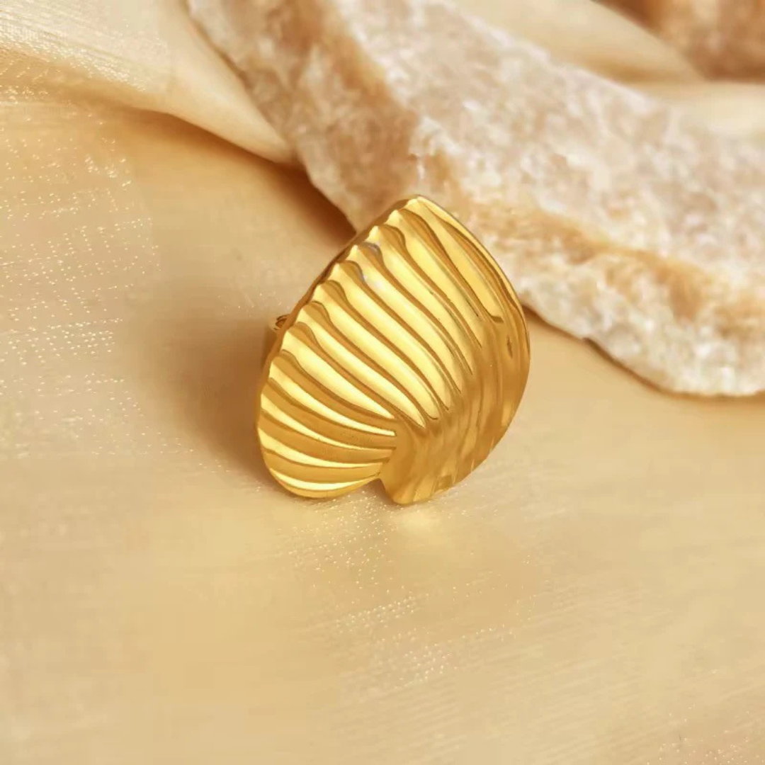 Heart Gold Adjustable Ring