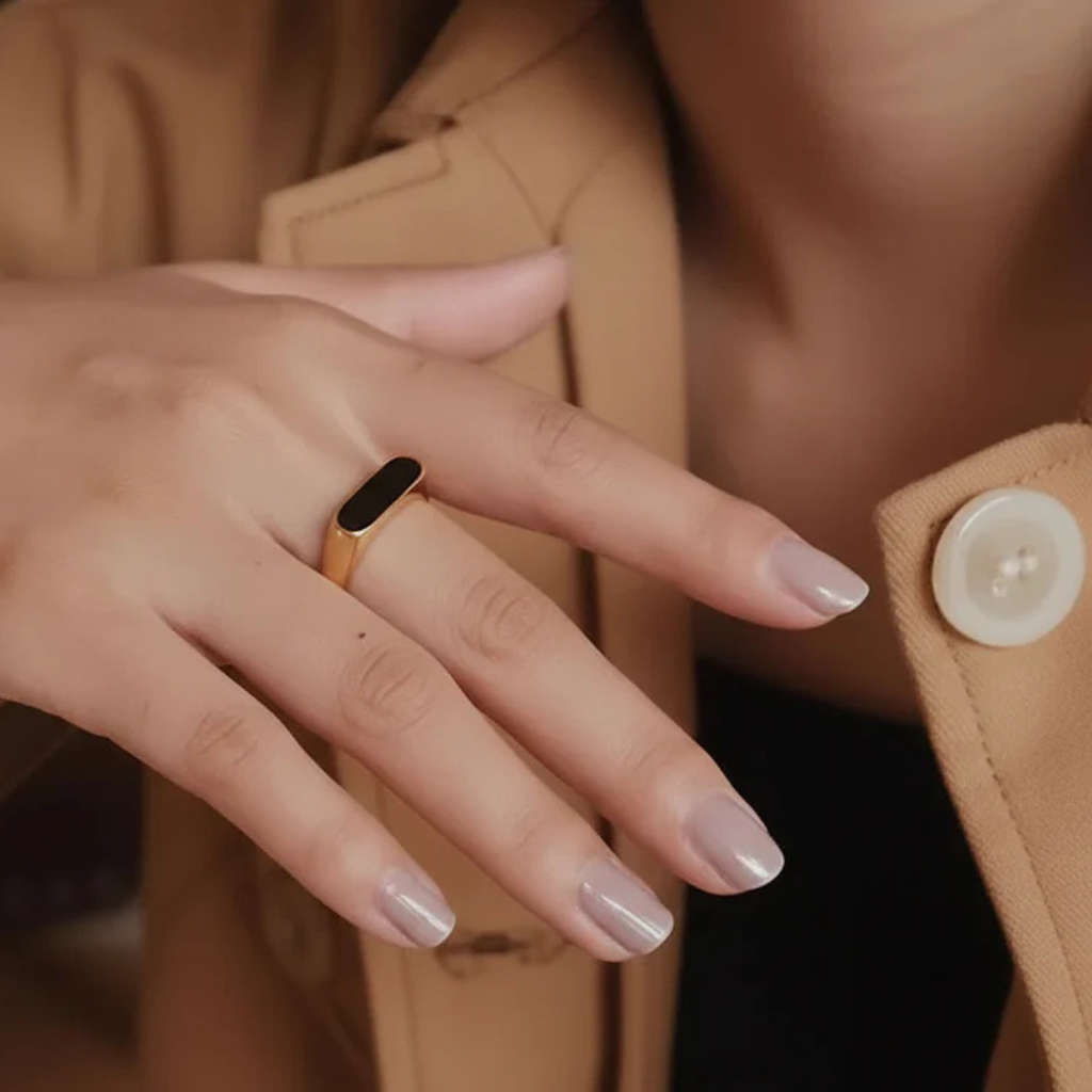 Homxi Black Gold Ring