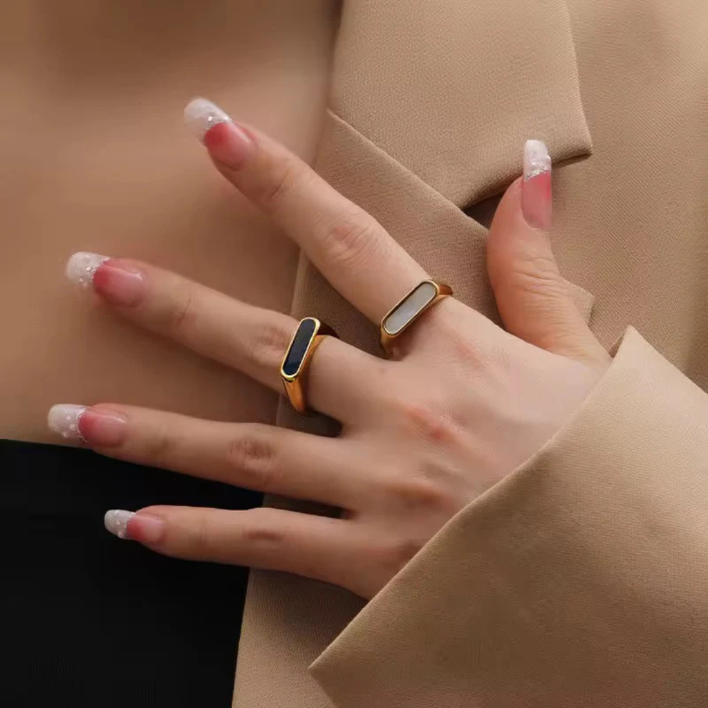 Homxi Black Gold Ring