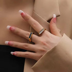 Homxi Black Gold Ring