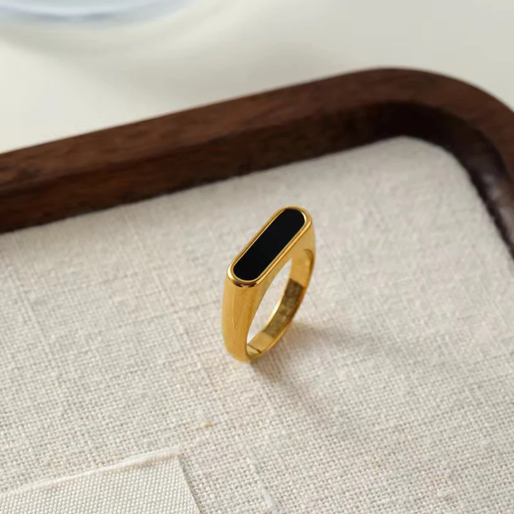 Homxi Black Gold Ring