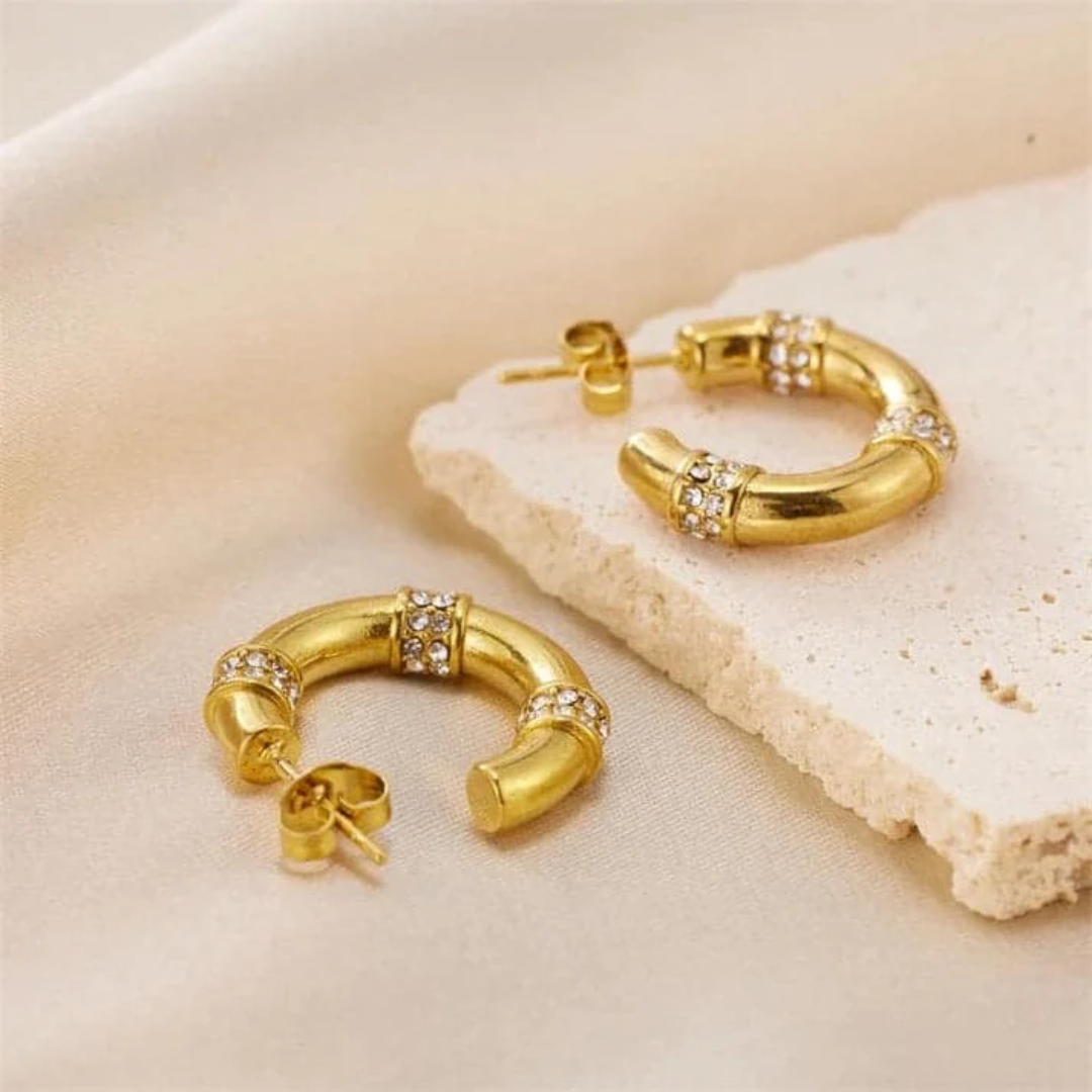 Lumière Gold Hoop Earrings