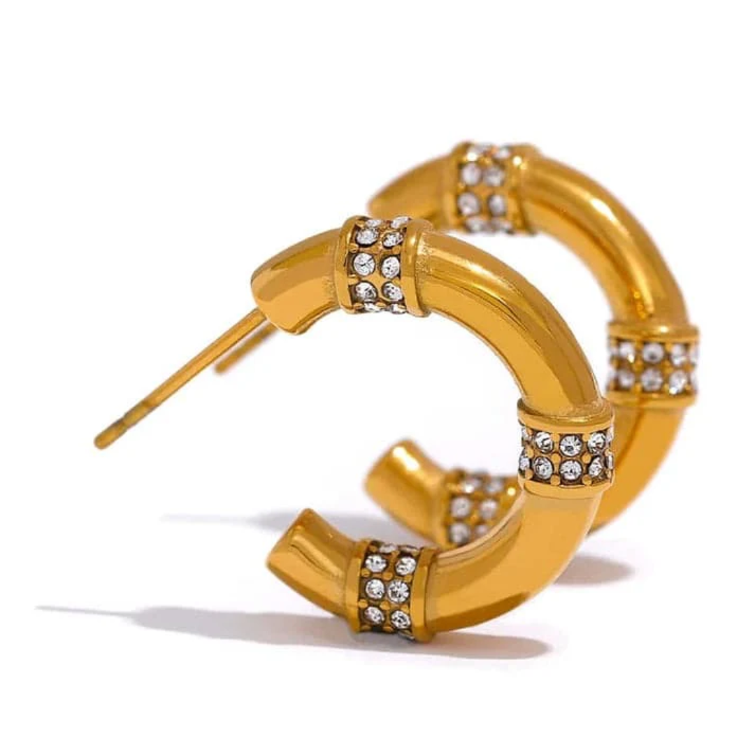 Lumière Gold Hoop Earrings