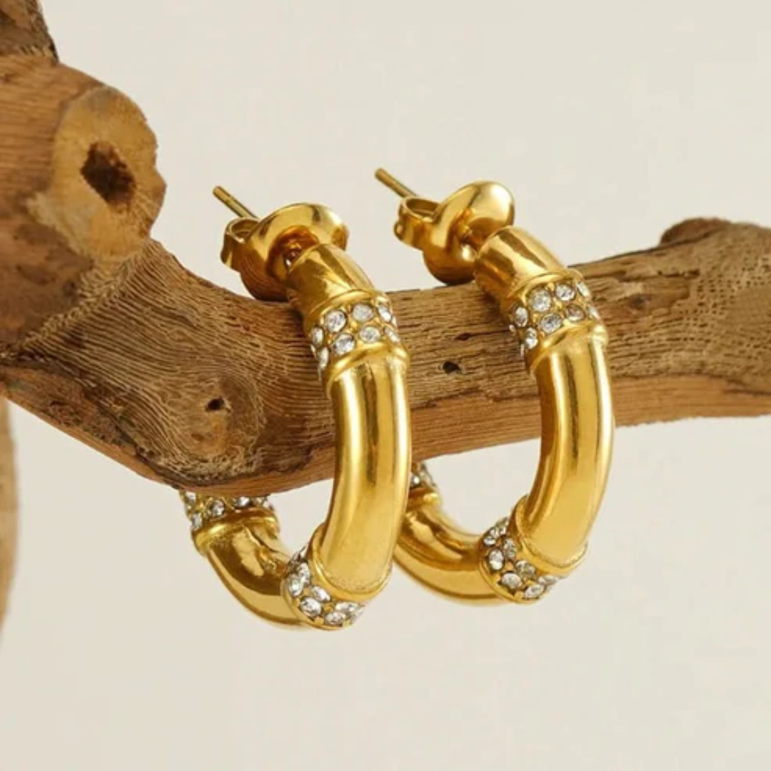 Lumière Gold Hoop Earrings