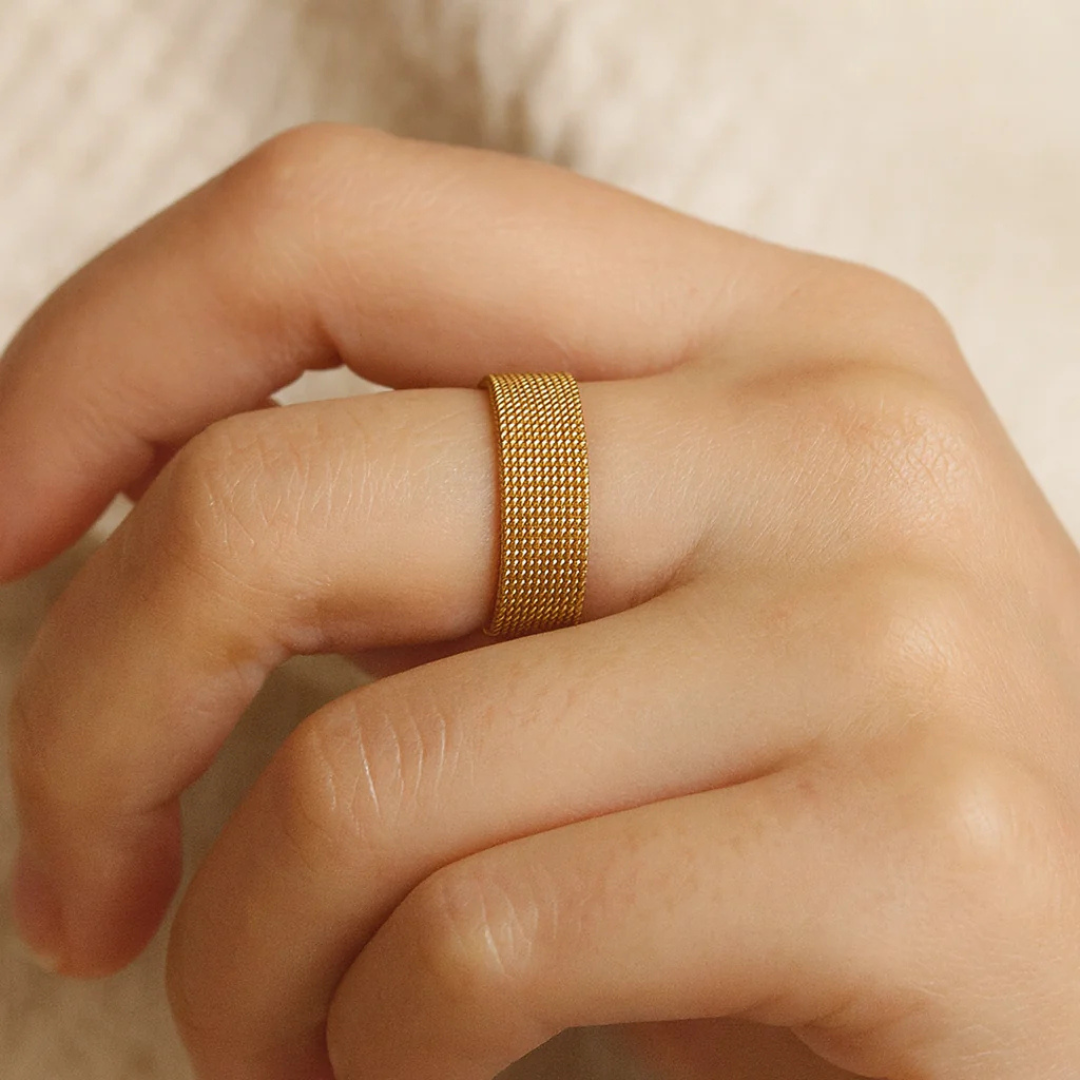 Mesh Gold Ring