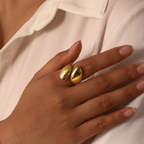Mila Gold Adjustable Ring