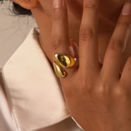 Mila Gold Adjustable Ring