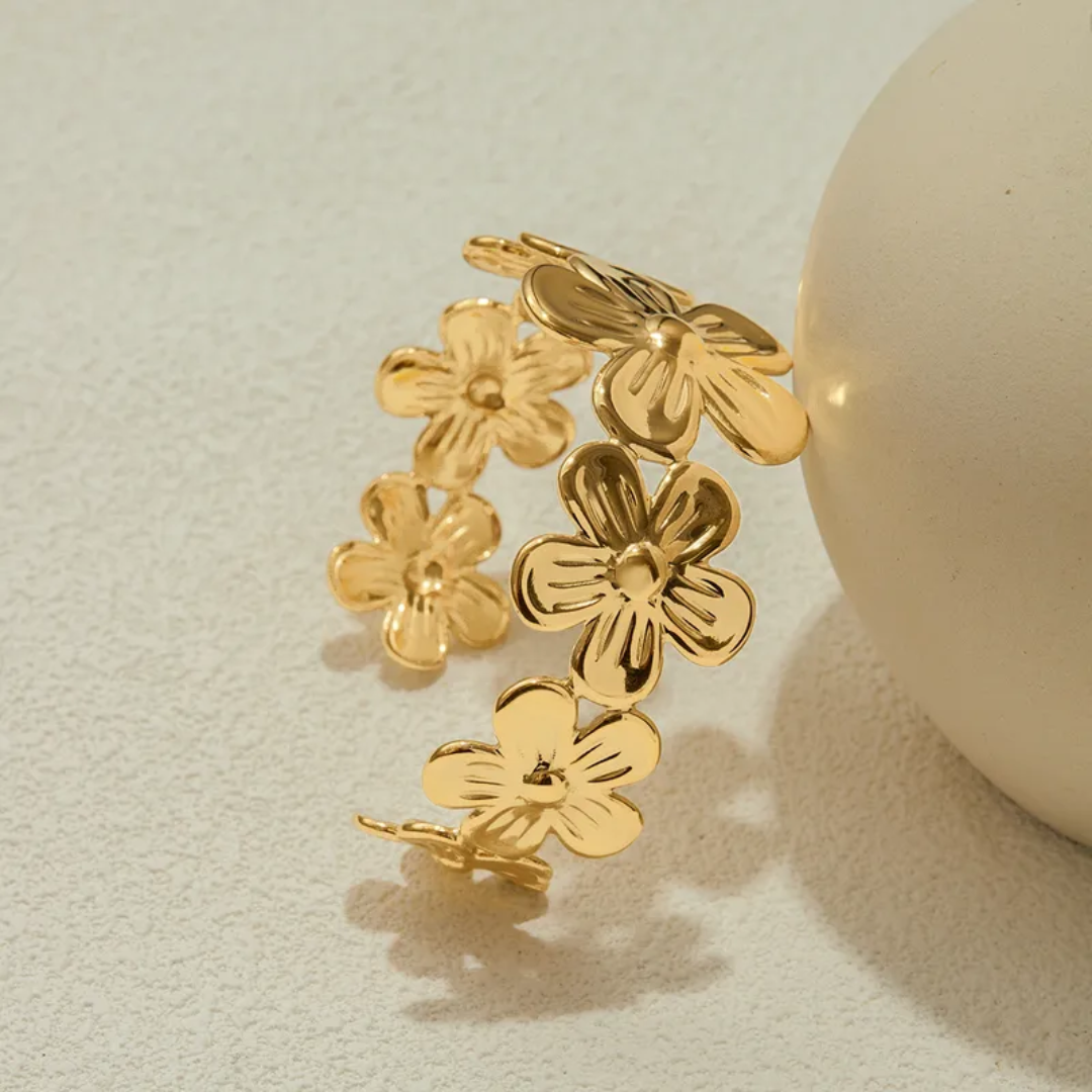 Moon Flower Gold Bracelet