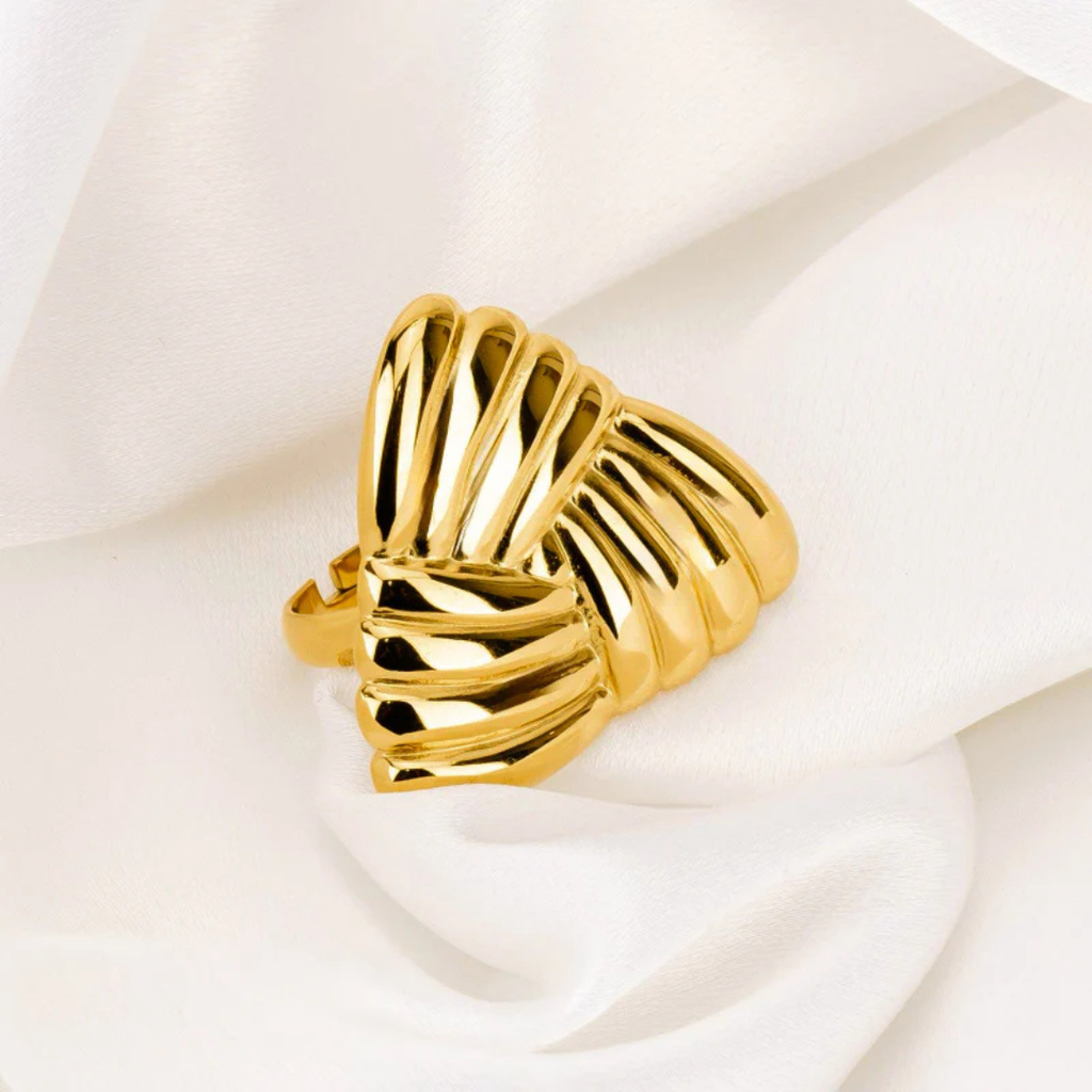 Nina Gold Adjustable Ring