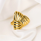 Nina Gold Adjustable Ring