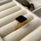 Noir Black Gold Ring
