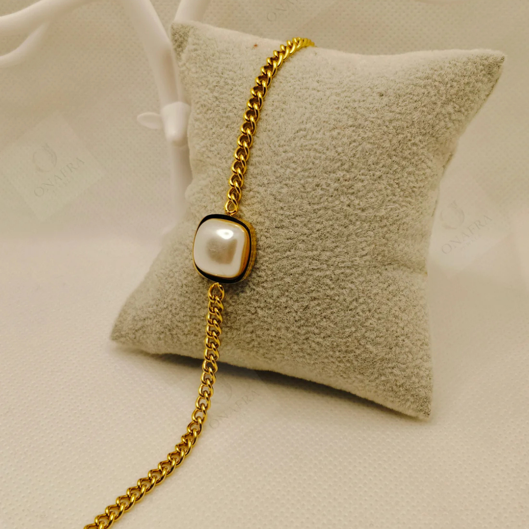 Pearl Charm Bracelet