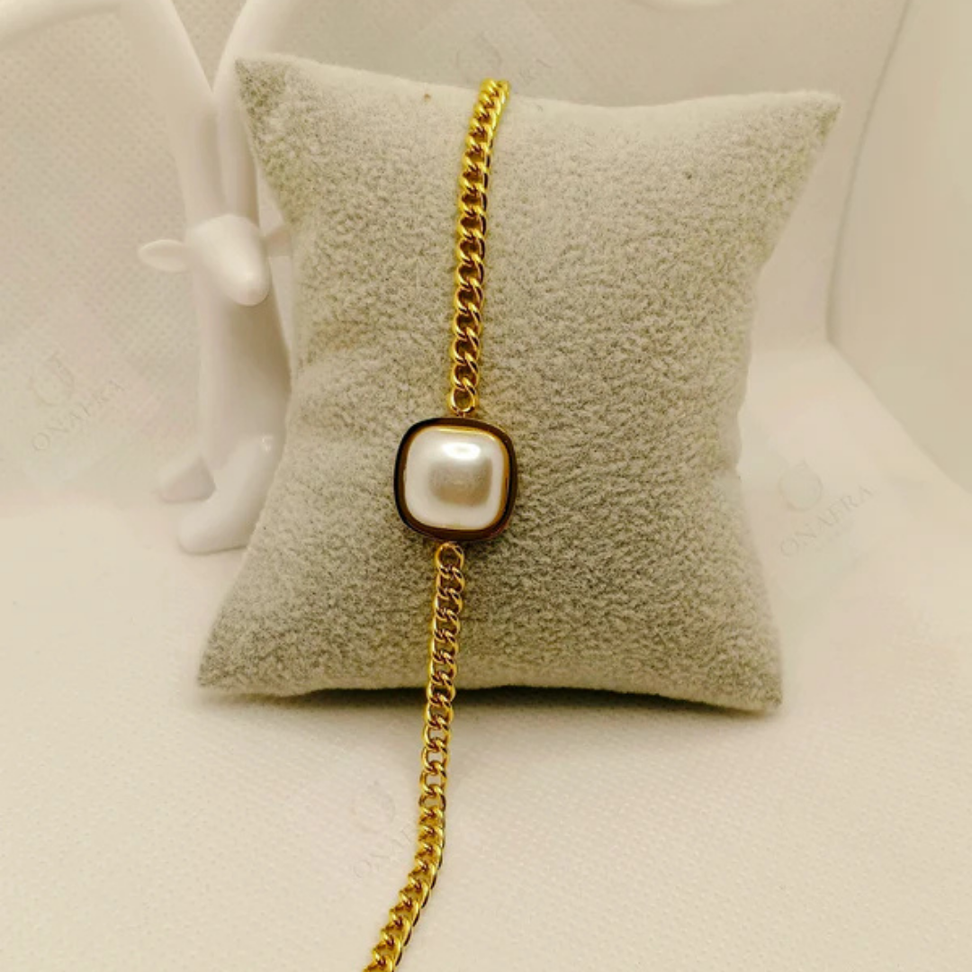 Pearl Charm Bracelet