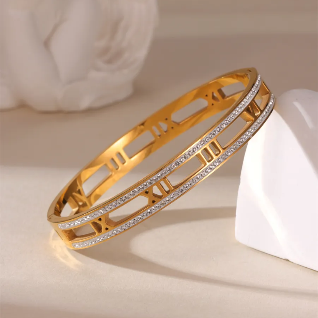Roman Zircon Bangle