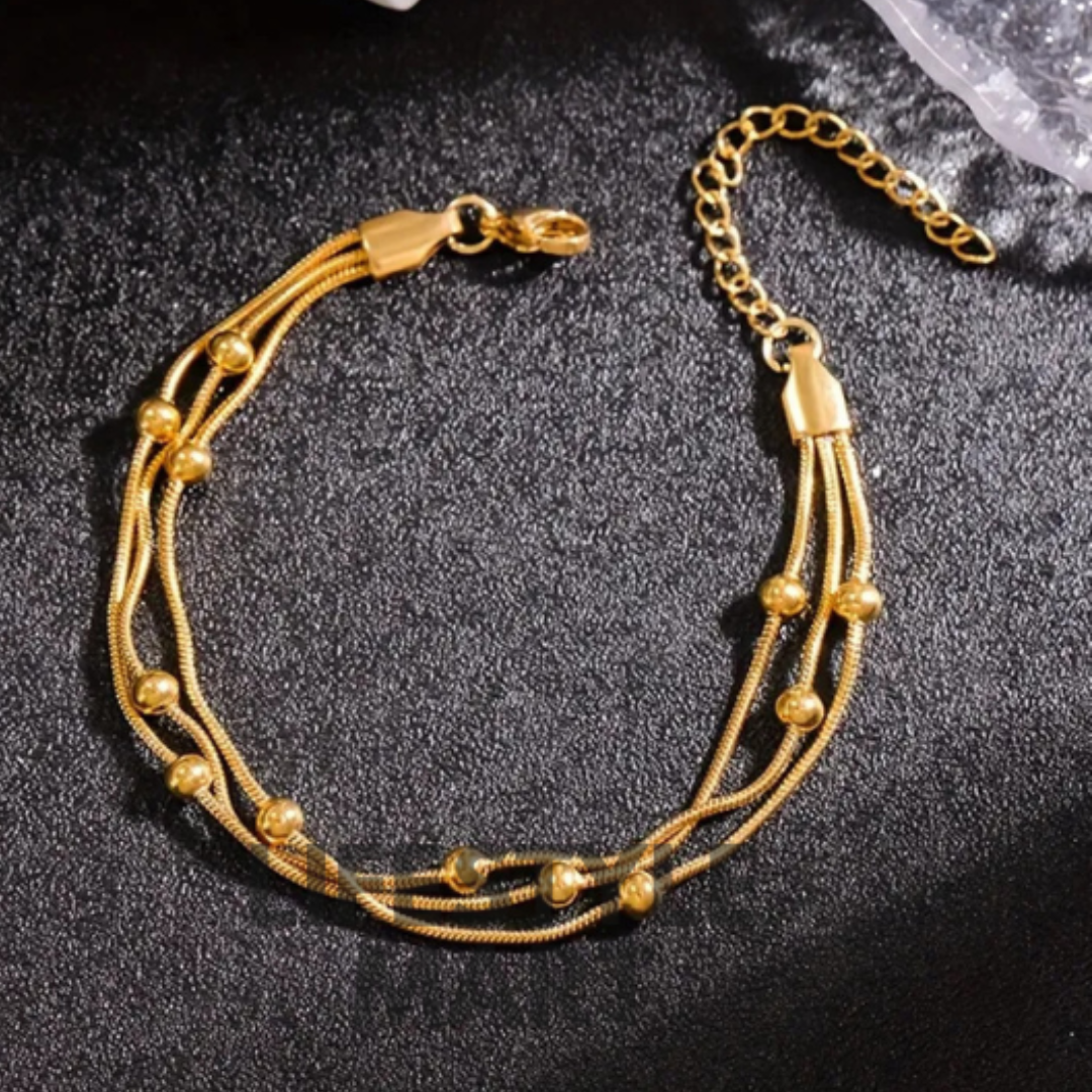 Triple Chain Ball Bracelet