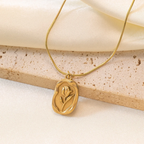 Tulip Flower Pendant Necklace