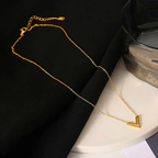 V Shape Heart Pendant