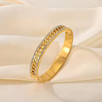 Velora Zircon Gold Bangle