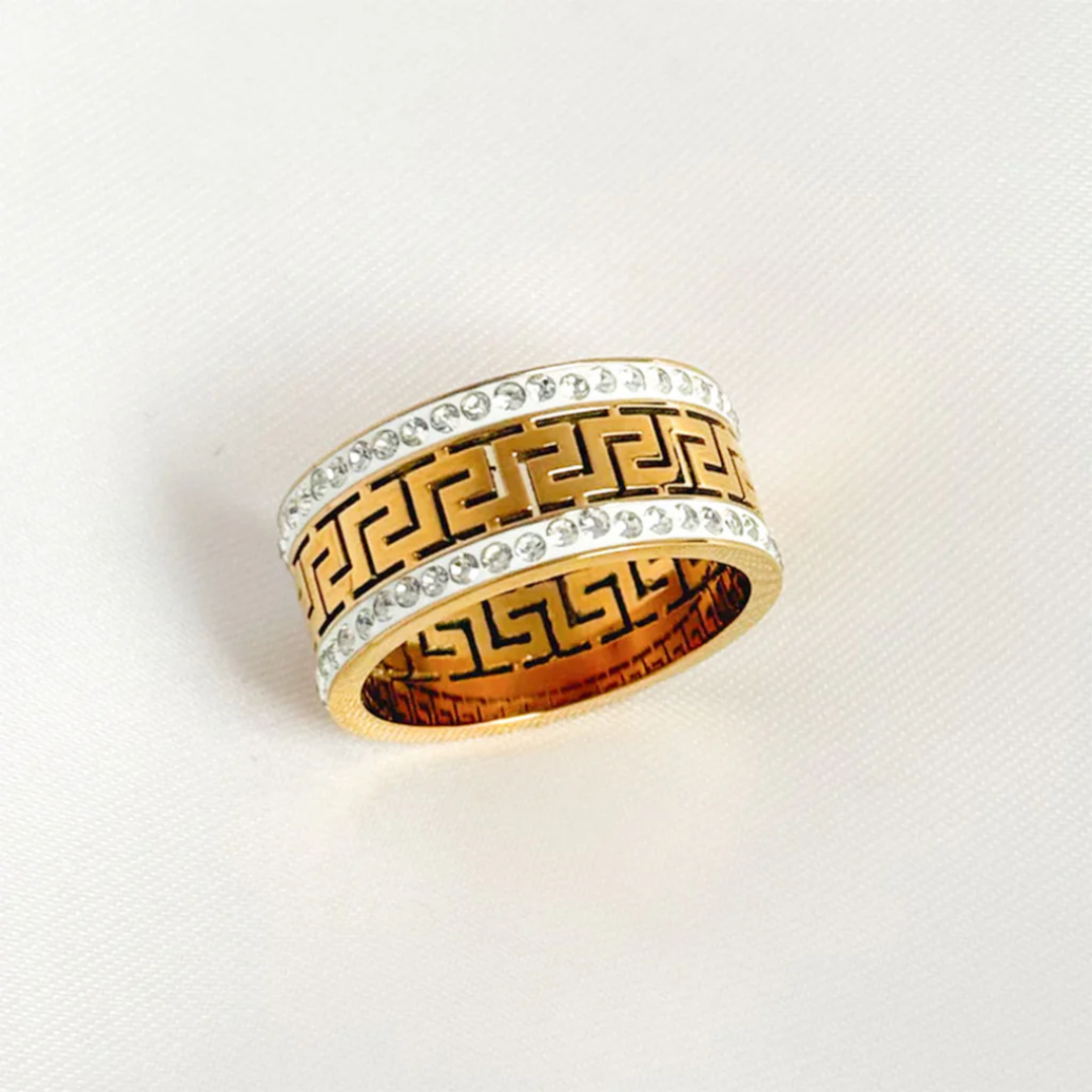 Versace Diamond Adjustable Ring