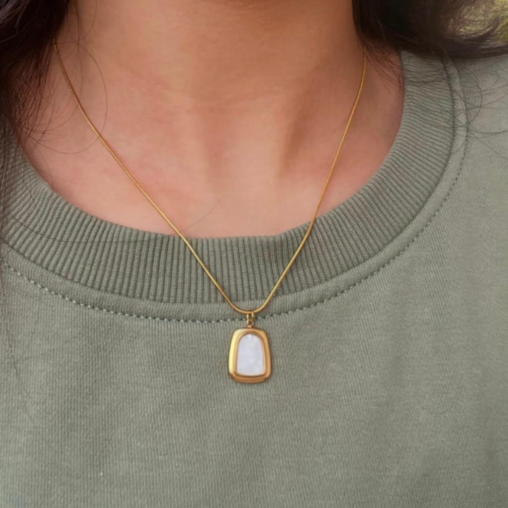 White Stone Necklace