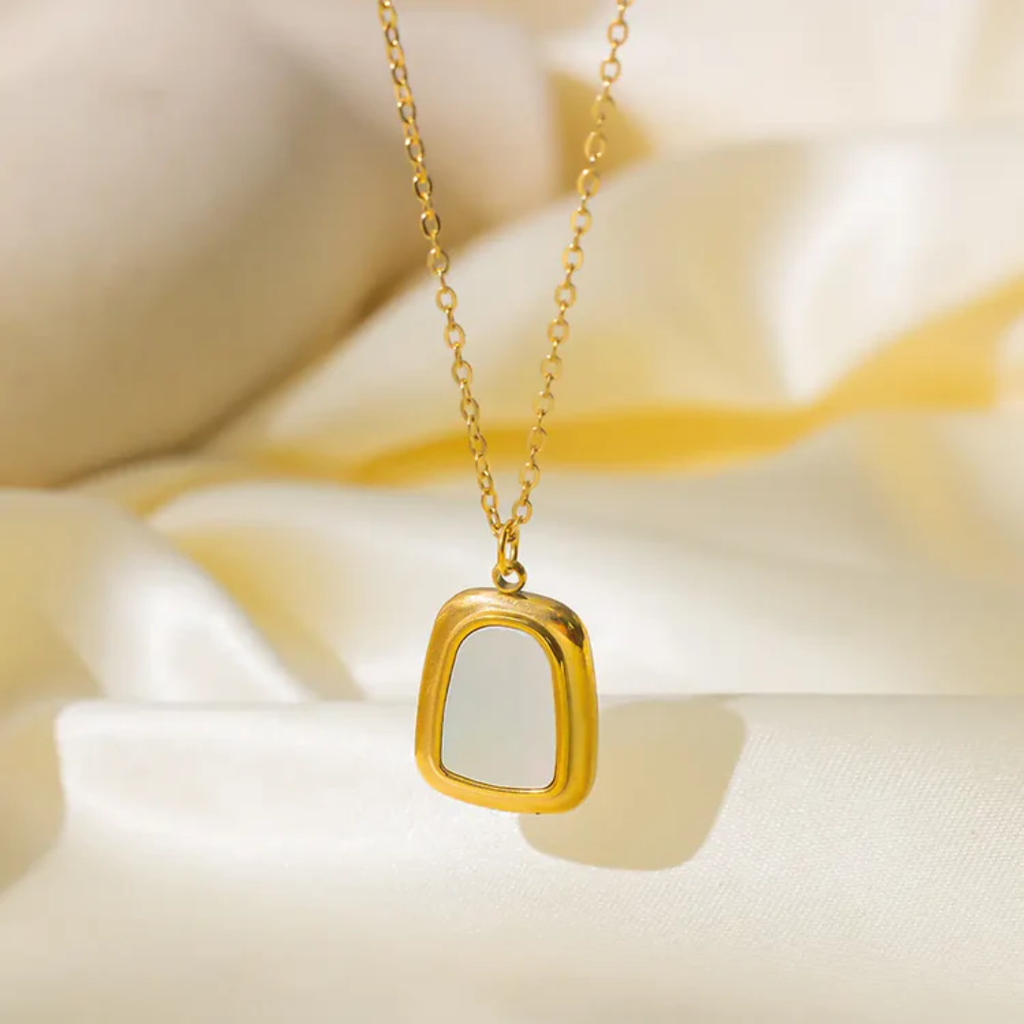 White Stone Necklace