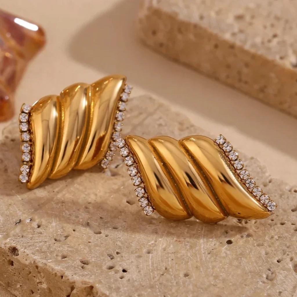 Wings Gold Earrings
