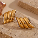 Wings Gold Earrings