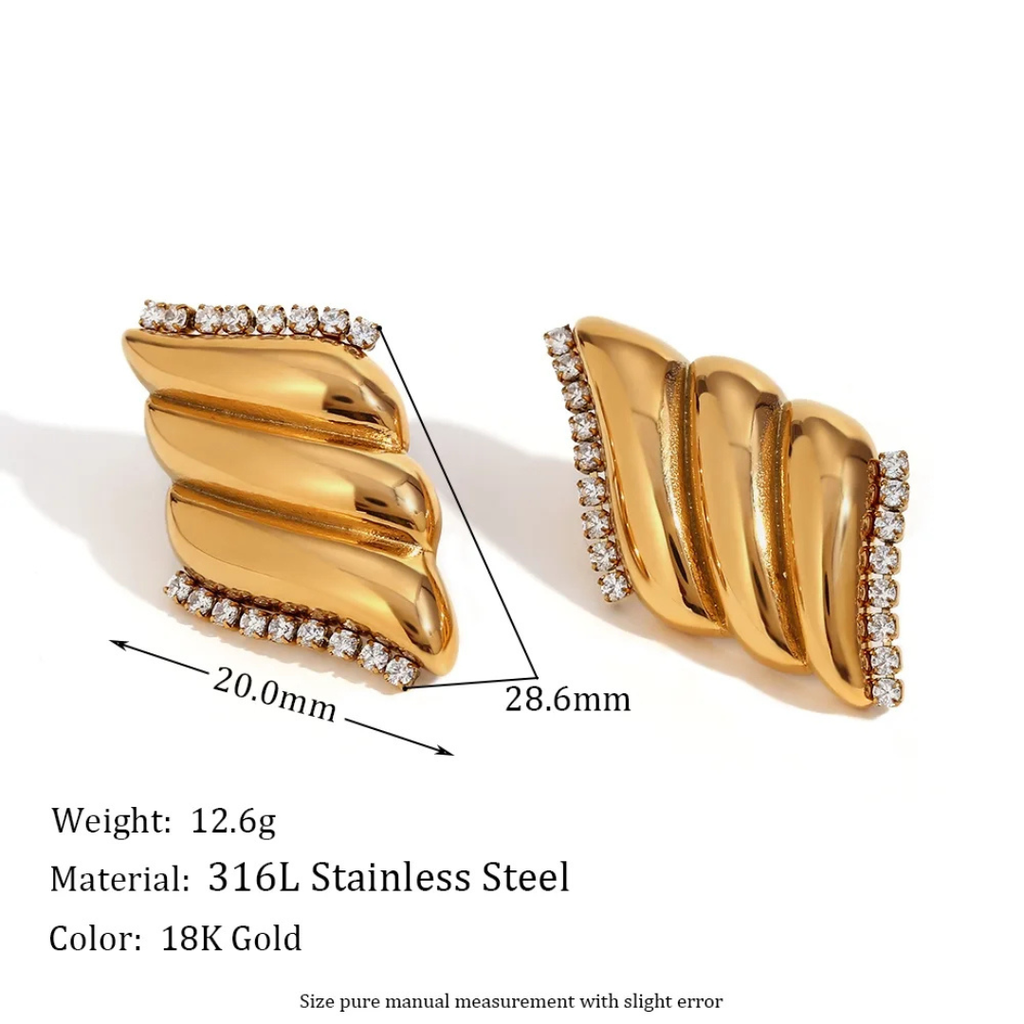 Wings Gold Earrings