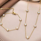 Pearl Stone Gold Set